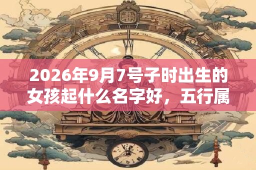 2026年9月7号子时出生的女孩起什么名字好，五行属什么