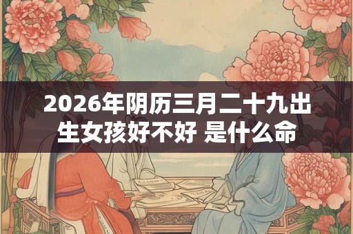2026年阴历三月二十九出生女孩好不好 是什么命
