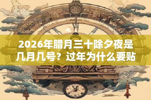 2026年腊月三十除夕夜是几月几号？过年为什么要贴对联？