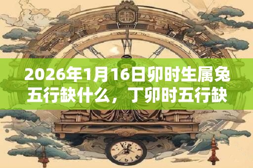 2026年1月16日卯时生属兔五行缺什么，丁卯时五行缺什么