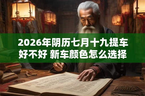 2026年阴历七月十九提车好不好 新车颜色怎么选择