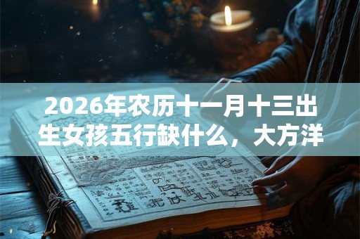 2026年农历十一月十三出生女孩五行缺什么，大方洋气的名字