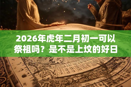 2026年虎年二月初一可以祭祖吗？是不是上坟的好日子？