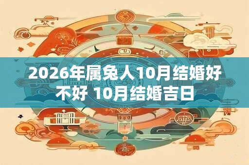 2026年属兔人10月结婚好不好 10月结婚吉日 2026年属兔人10月结婚好不好 10月结婚吉日
