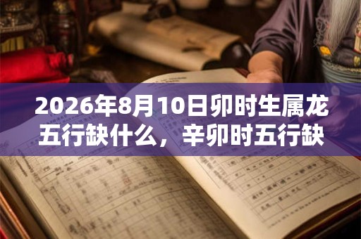 2026年8月10日卯时生属龙五行缺什么,辛卯时五行缺什么 2026年8月10日卯时生属龙五行缺什么,辛卯时五行缺什么