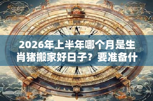 2026年上半年哪个月是生肖猪搬家好日子？要准备什么？