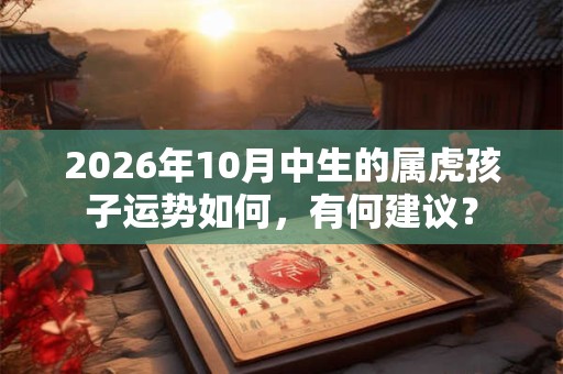 2026年10月中生的属虎孩子运势如何,有何建议? 2026年10月中生的属虎孩子运势如何,有何建议?