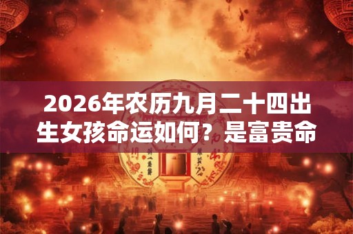 2026年农历九月二十四出生女孩命运如何？是富贵命吗？