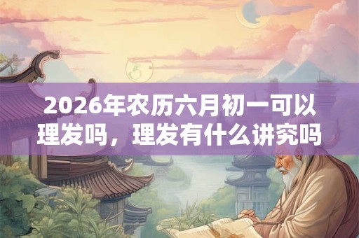 2026年农历六月初一可以理发吗，理发有什么讲究吗？