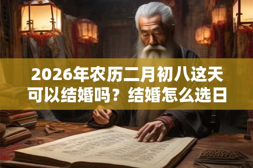 2026年农历二月初八这天可以结婚吗？结婚怎么选日子？