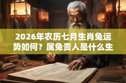 2026年农历七月生肖兔运势如何？属兔贵人是什么生肖？