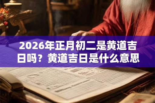 2026年正月初二是黄道吉日吗？黄道吉日是什么意思？