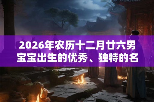 2026年农历十二月廿六男宝宝出生的优秀、独特的名字大全