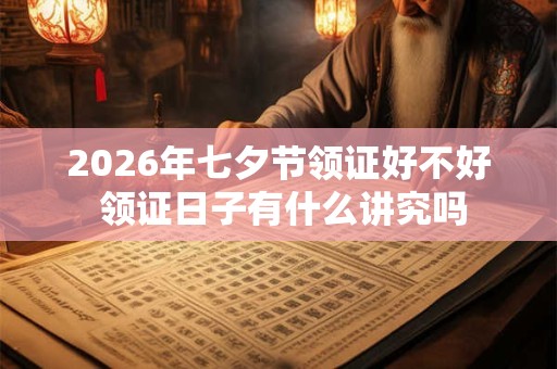 2026年七夕节领证好不好 领证日子有什么讲究吗