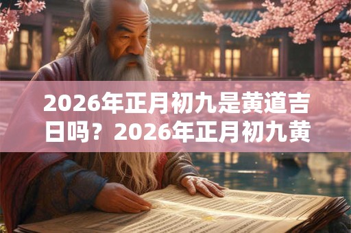 2026年正月初九是黄道吉日吗？2026年正月初九黄历如何？