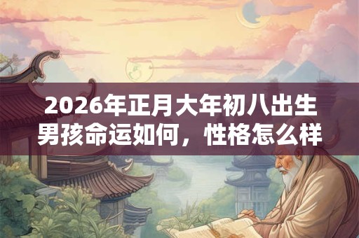 2026年正月大年初八出生男孩命运如何，性格怎么样？