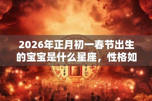 2026年正月初一春节出生的宝宝是什么星座，性格如何？
