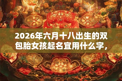 2026年六月十八出生的双包胎女孩起名宜用什么字,五行属什么吧 2026年六月十八出生的双包胎女孩起名宜用什么字,五行属什么吧