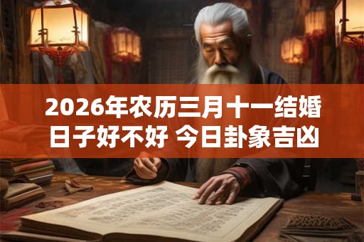 2026年农历三月十一结婚日子好不好 今日卦象吉凶