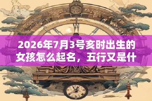 2026年7月3号亥时出生的女孩怎么起名,五行又是什么? 2026年7月3号亥时出生的女孩怎么起名,五行又是什么?