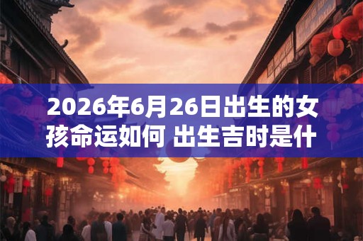 2026年6月26日出生的女孩命运如何 出生吉时是什么