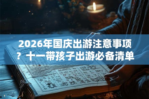 2026年国庆出游注意事项？十一带孩子出游必备清单！