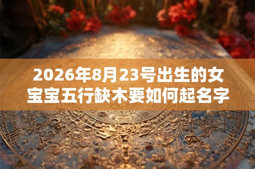 2026年8月23号出生的女宝宝五行缺木要如何起名字