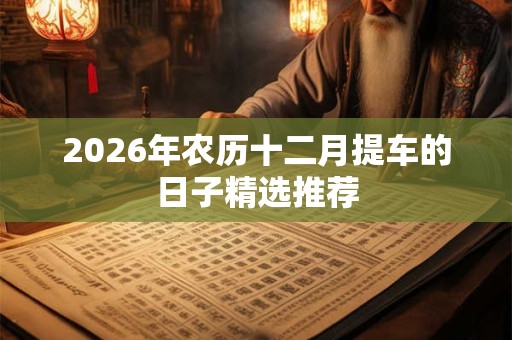 2026年农历十二月提车的日子精选推荐