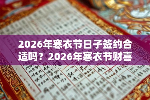 2026年寒衣节日子签约合适吗？2026年寒衣节财喜神方位？