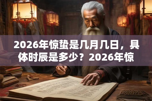 2026年惊蛰是几月几日,具体时辰是多少?2026年惊蛰的日子好吗? 2026年惊蛰是几月几日,具体时辰是多少?2026年惊蛰的日子好吗?