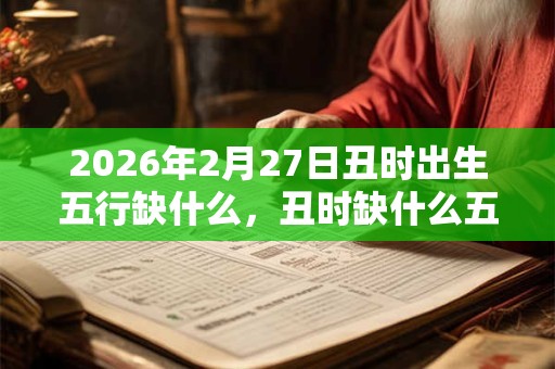 2026年2月27日丑时出生五行缺什么，丑时缺什么五行