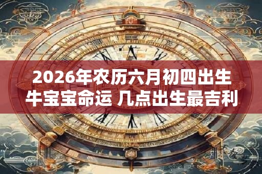 2026年农历六月初四出生牛宝宝命运 几点出生最吉利