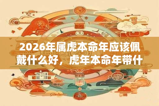 2026年属虎本命年应该佩戴什么好,虎年本命年带什么东西比较好 2026年属虎本命年应该佩戴什么好,虎年本命年带什么东西比较好
