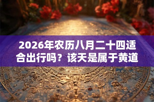 2026年农历八月二十四适合出行吗？该天是属于黄道吉日吗？