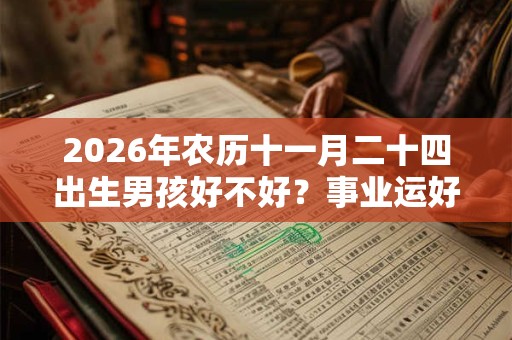 2026年农历十一月二十四出生男孩好不好？事业运好吗？