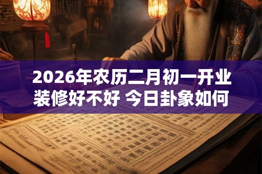 2026年农历二月初一开业装修好不好 今日卦象如何