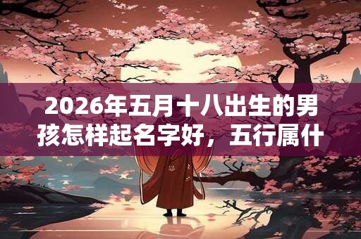 2026年五月十八出生的男孩怎样起名字好,五行属什么 2026年五月十八出生的男孩怎样起名字好,五行属什么