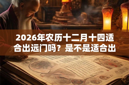 2026年农历十二月十四适合出远门吗?是不是适合出行的吉日? 2026年农历十二月十四适合出远门吗?是不是适合出行的吉日?