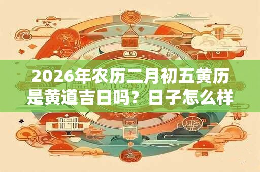 2026年农历二月初五黄历是黄道吉日吗？日子怎么样？