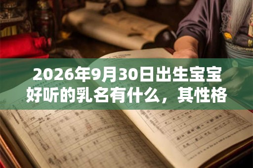 2026年9月30日出生宝宝好听的乳名有什么,其性格如何? 2026年9月30日出生宝宝好听的乳名有什么,其性格如何?