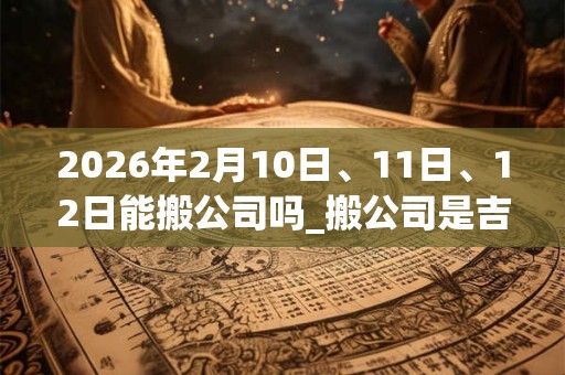 2026年2月10日、11日、12日能搬公司吗_搬公司是吉日吗 2026年2月10日、11日、12日能搬公司吗_搬公司是吉日吗