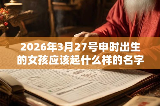 2026年3月27号申时出生的女孩应该起什么样的名字 2026年3月27号申时出生的女孩应该起什么样的名字