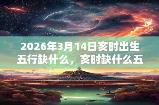 2026年3月14日亥时出生五行缺什么,亥时缺什么五行 2026年3月14日亥时出生五行缺什么,亥时缺什么五行