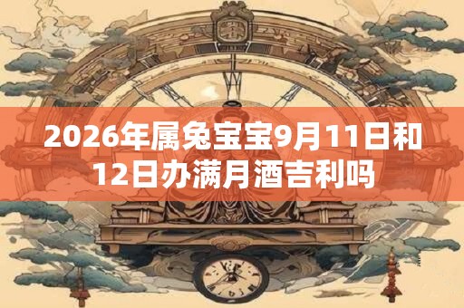 2026年属兔宝宝9月11日和12日办满月酒吉利吗 2026年属兔宝宝9月11日和12日办满月酒吉利吗