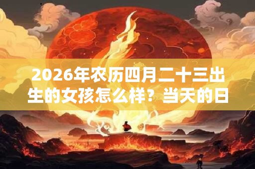 2026年农历四月二十三出生的女孩怎么样?当天的日子吉凶如何? 2026年农历四月二十三出生的女孩怎么样?当天的日子吉凶如何?