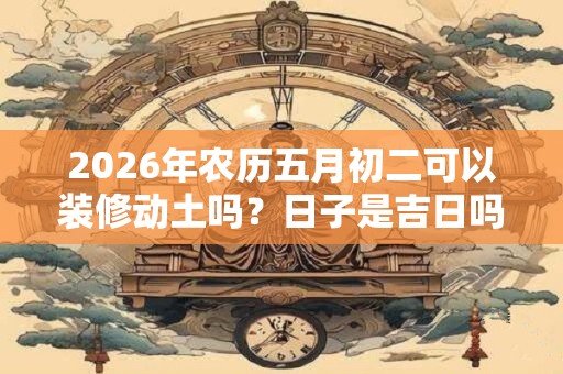 2026年农历五月初二可以装修动土吗？日子是吉日吗？