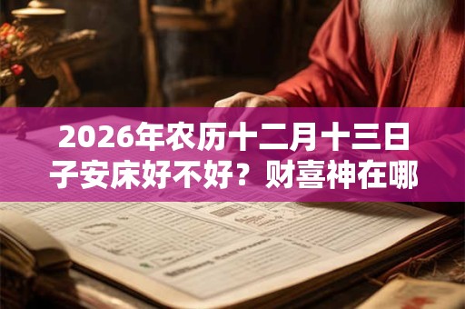 2026年农历十二月十三日子安床好不好？财喜神在哪？