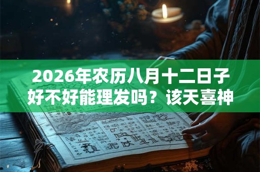 2026年农历八月十二日子好不好能理发吗?该天喜神方位在哪? 2026年农历八月十二日子好不好能理发吗?该天喜神方位在哪?