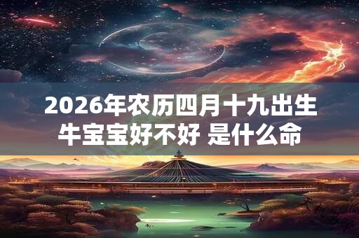 2026年农历四月十九出生牛宝宝好不好 是什么命