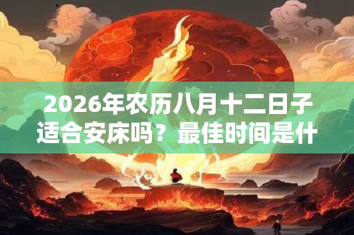 2026年农历八月十二日子适合安床吗?最佳时间是什么时候? 2026年农历八月十二日子适合安床吗?最佳时间是什么时候?